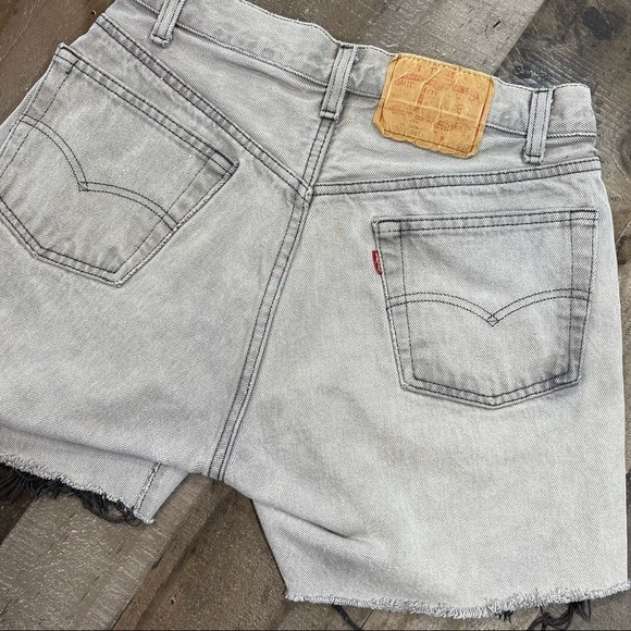 Vintage 501 Levi’s Cutoffs Gray 28 - Picture 6 of 11